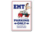EMT ~Sign~ paramedic hospital injury health job gift