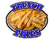 FRENCH FRIES Concession Decal menu sign stand cart fry