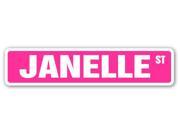 JANELLE Street Sign name kids childrens room door bedroom girls boys gift