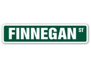 FINNEGAN Street Sign name kids childrens room door bedroom girls boys gift