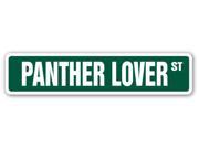 PANTHER LOVER Street Sign jaguar south america cat feline wild animal zoo gift