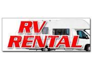 36 RV RENTAL DECAL sticker new used rent me motorhome financing sale
