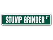 STUMP GRINDER Street Sign grinding cutter signs