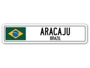 ARACAJU BRAZIL Street Sign Brazilian flag city country road wall gift