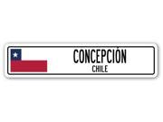 CONCEPCI?N CHILE Street Sign Chilean flag city country road wall gift