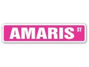 AMARIS Street Sign name kids childrens room door bedroom girls boys gift