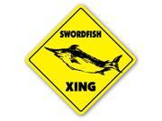 SWORDFISH CROSSING Sign sword fish sport fishing