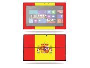 Mightyskins Protective Skin Decal Cover for Microsoft Surface Pro Tablet wrap sticker skins Spain Flag