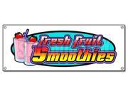 SMOOTHIES BANNER SIGN fresh fruit smoothie sign signs