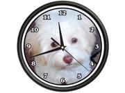 MALTIPOO Wall Clock dog doggie pet breed gift