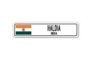 HALDIA INDIA Street Sign Indian flag city country road wall gift
