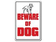 BEWARE OF DOG ~Sign~ dog pet parking pit bull signs