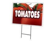 TOMATOES 18 x24 Yard Sign Stake outdoor plastic coroplast window