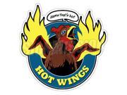 HOT WINGS Concession Decal buffalo chicken sauce sign
