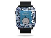 MightySkins Protective Vinyl Skin Decal for Pebble Time Smart Watch cover wrap sticker skins Rocks