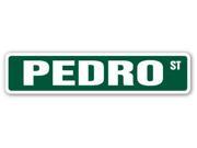 PEDRO Street Sign name kids childrens room door bedroom girls boys gift