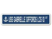 USS GABRIELLE GIFFORDS LCS 10 Street Sign navy ship veteran sailor vet usn gift