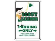 SCOUT LEADER Novelty Sign gift boy girl brownie cub eagle troop pack meeting