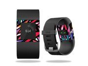 MightySkins Protective Vinyl Skin Decal for Fitbit Surge Watch cover wrap sticker skins Color Bomb