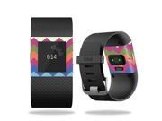 MightySkins Protective Vinyl Skin Decal for Fitbit Surge Watch cover wrap sticker skins Earth Chevron