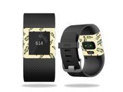 MightySkins Protective Vinyl Skin Decal for Fitbit Surge Watch wrap cover sticker skins Whiskey
