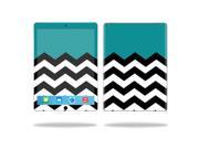 MightySkins Protective Vinyl Skin Decal for Apple iPad Pro 12.9 case wrap cover sticker skins Teal Chevron