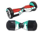 MightySkins Protective Vinyl Skin Decal for Self Balancing Board Scooter Hover 2 wheel mini board unicycle bluetooth wrap cover sticker Teal Drips