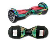 MightySkins Protective Vinyl Skin Decal for Self Balancing Board Scooter Hover 2 Wheel mini board unicycle bluetooth wrap cover sticker Psychedelic