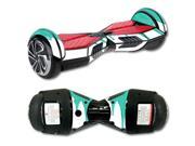 MightySkins Protective Vinyl Skin Decal for Self Balancing Board Scooter Hover 2 Wheel mini board unicycle bluetooth wrap cover sticker Teal Drips
