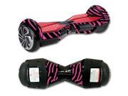MightySkins Protective Vinyl Skin Decal for Self Balancing Board Scooter Hover 2 Wheel mini board unicycle bluetooth wrap cover sticker Zebra Pink
