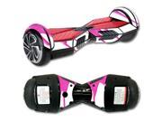 MightySkins Protective Vinyl Skin Decal for Self Balancing Board Scooter Hover 2 Wheel mini board unicycle bluetooth wrap cover sticker Pink Drip