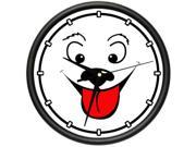 HAPPY DOG FACE Wall Clock dog lover puppy smiley happy groom gift
