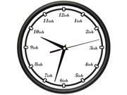 ISH Wall Clock late tardy time around kind of almost gag gift