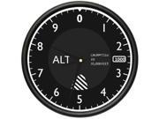 ALTIMETER Wall Clock tracking pilot air plane altitude measurement gag gift
