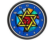STAR OF DAVID Wall Clock jewish jew symbol religious hebrew biblical gift