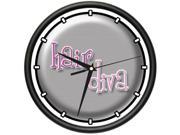 HAIR DIVA Wall Clock weave hair beautician beauty school hair dresser gag gift