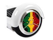 MightySkins Protective Vinyl Skin Decal for Hover Balance Board Scooter Wheels mini board unicycle bluetooth wrap cover sticker Rasta Flag