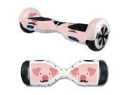 MightySkins Protective Vinyl Skin Decal for Hover Board Self Balancing Scooter mini 2 wheel x1 razor wrap cover sticker Piggy