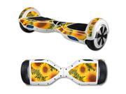 MightySkins Protective Vinyl Skin Decal for Hover Board Self Balancing Scooter mini 2 wheel x1 razor wrap cover sticker Sunflowers