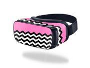 MightySkins Protective Vinyl Skin Decal for Samsung Gear VR Original cover wrap sticker skins Pink Chevron