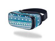 MightySkins Protective Vinyl Skin Decal for Samsung Gear VR Original cover wrap sticker skins Blue Aztec