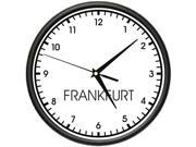 FRANKFURT TIME Wall Clock world time zone clock office business