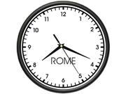 ROME TIME Wall Clock world time zone clock office business