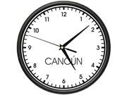CANCUN TIME Wall Clock world time zone clock office business