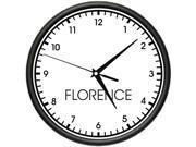 FLORENCE TIME Wall Clock world time zone clock office business