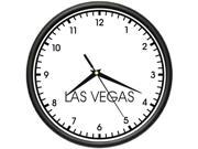 LAS VEGAS TIME Wall Clock world time zone clock office business
