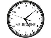 MELBOURNE TIME Wall Clock world time zone clock office business