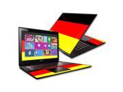 MightySkins Protective Vinyl Skin Decal for Lenovo Ideapad Y50 15.6 Screen case wrap cover sticker skins German Flag