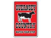 GUERNSEY COUNTRY Novelty Sign farm animals watch your step redneck parking gift