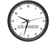 LOS ANGELES TIME Wall Clock world time zone clock office business